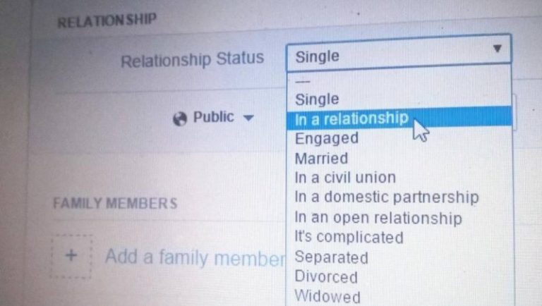 Facebook Relationship tool
