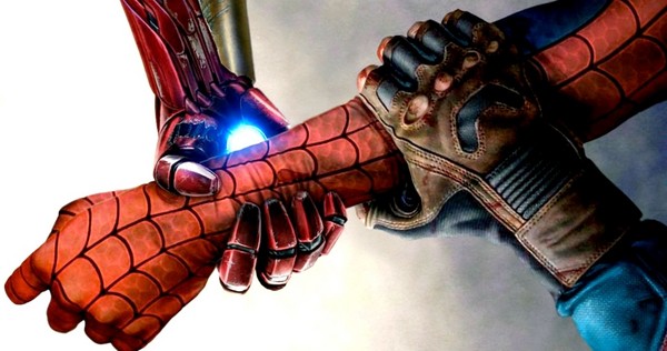 iron man dan captain america di spider-man