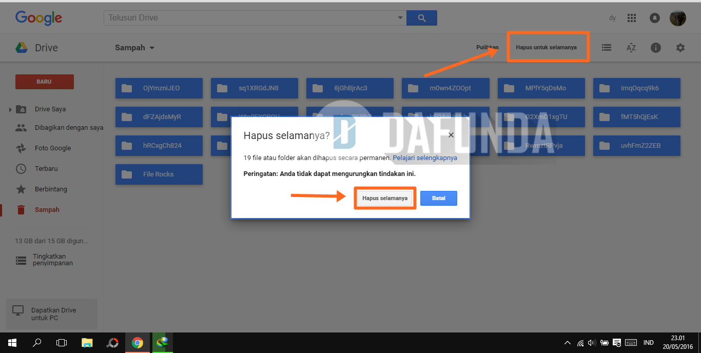 Cara Menghapus Data Google Drive storage yang Sudah Penuh