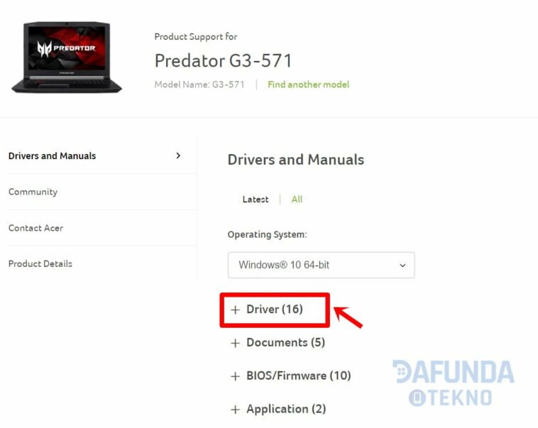 Cara Download Dan Instal Driver PC/Laptop Merek Acer Apa Saja