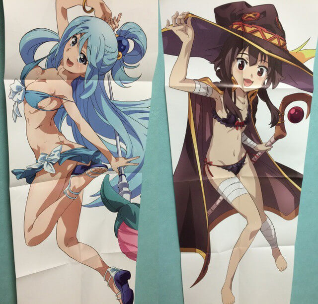 Poster Konosuba Aqua Megumi Bikini