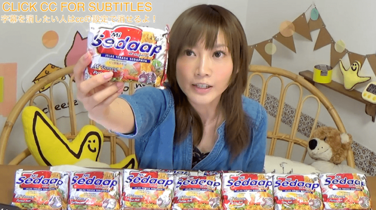 Super Sekali, Wanita Asal Jepang ini Memakan 10 Bungkus Mie Sedaap Sekaligus