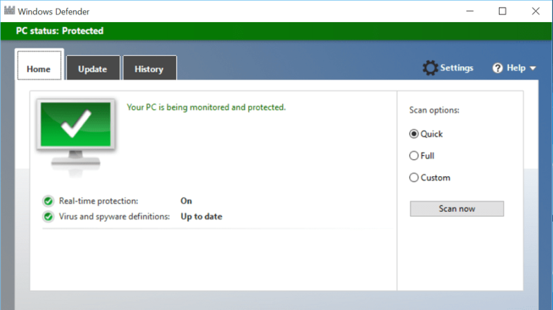 cara mematikan dan menghidupkan Windows Defender