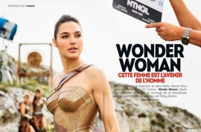 wonder woman di lokasi syuting