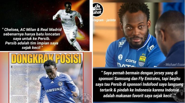 Jangan Lewatkan 18 Meme Michael Essien Gabung Persib Bandung Yang Lucu Abis