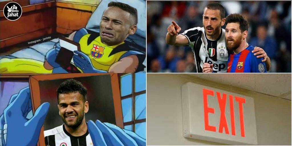 meme barca kalah vs juventus