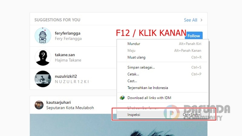 Upload Foto Intagram Pakai Browser PC laptop Komputer (3)