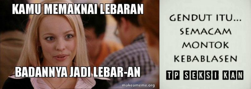 meme sopan bilang gendut