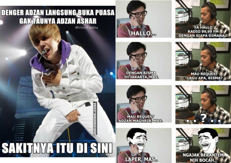 meme nunggu adzan maghrib