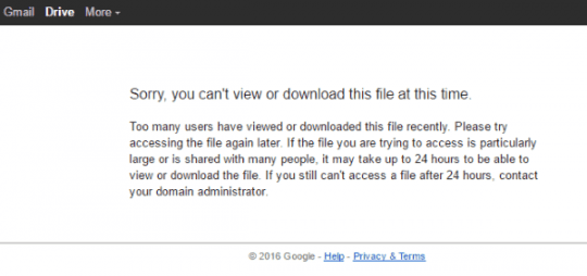 cara mengatasi masalah saat download di Google Drive 
