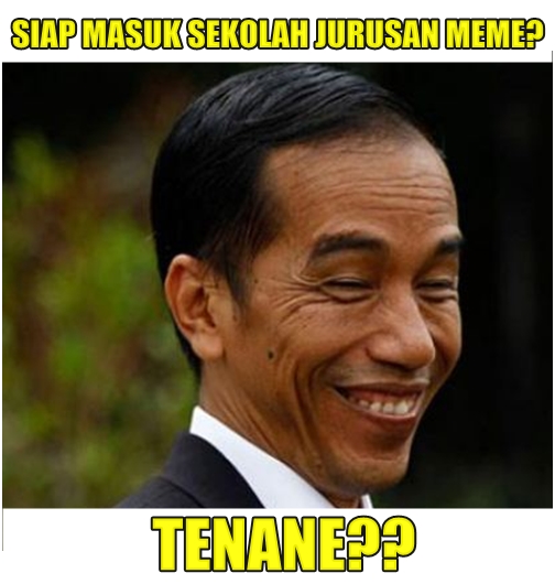 7 Meme "Sekolah Jurusan Meme" Ala Jokowi Dijamin Kocak 