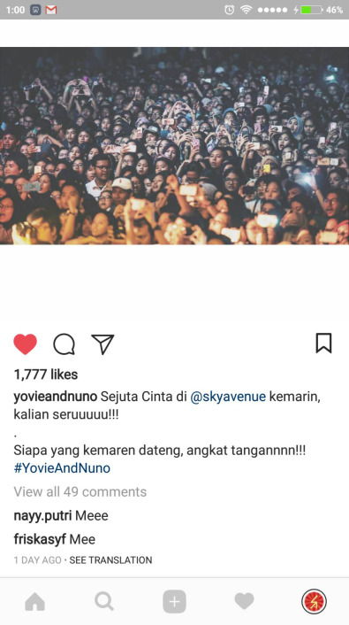 Yovie&Nuno ikut meriahkan Sky Avenue 2017