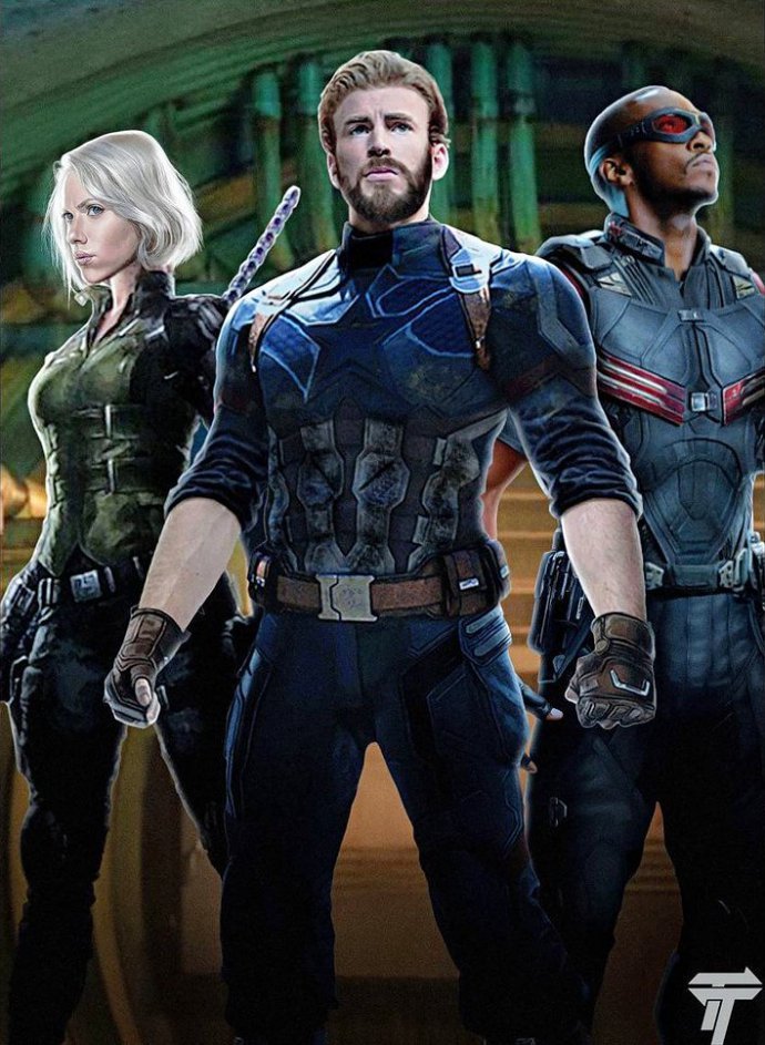 Poster Infinity War Team Cap