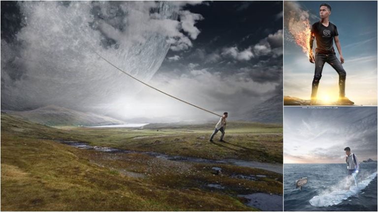 10 Foto Editan Kekuatan Superhero Kreasi anak bangsa ini Keren Abis