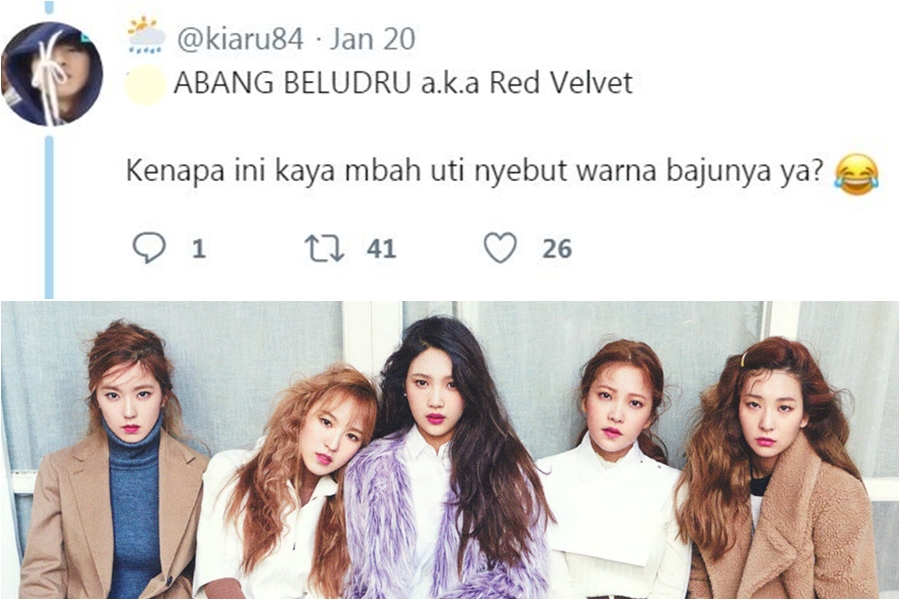 Beginilah Jadinya Jika Nama Grup K Pop Terkenal Diubah Jadi Bahasa Jawa! Red Velvet