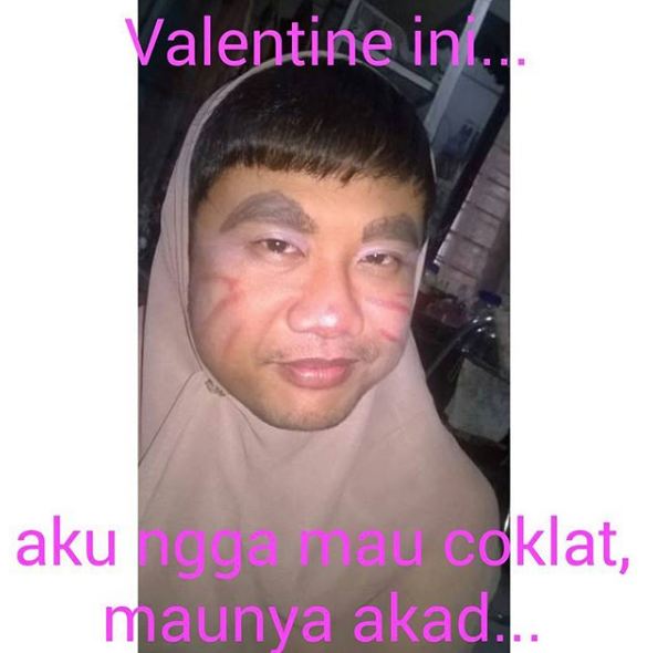 Meme Valentine Indonesia Minta Akad