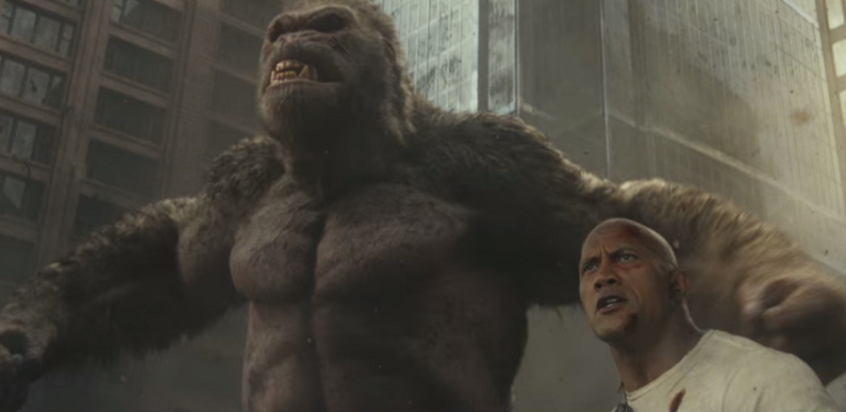 Trailer Baru Rampage, The Rock dan Goerge Bersatu Selamatkan Dunia