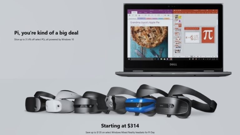 Microsoft Store Beri Diskon Hingga 31.4 % Untuk Peringati Pi Day