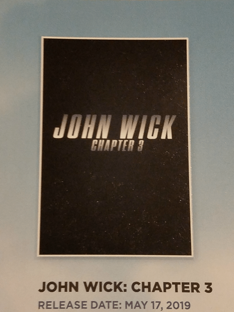 Poster Teaser John Wick Chapter 3