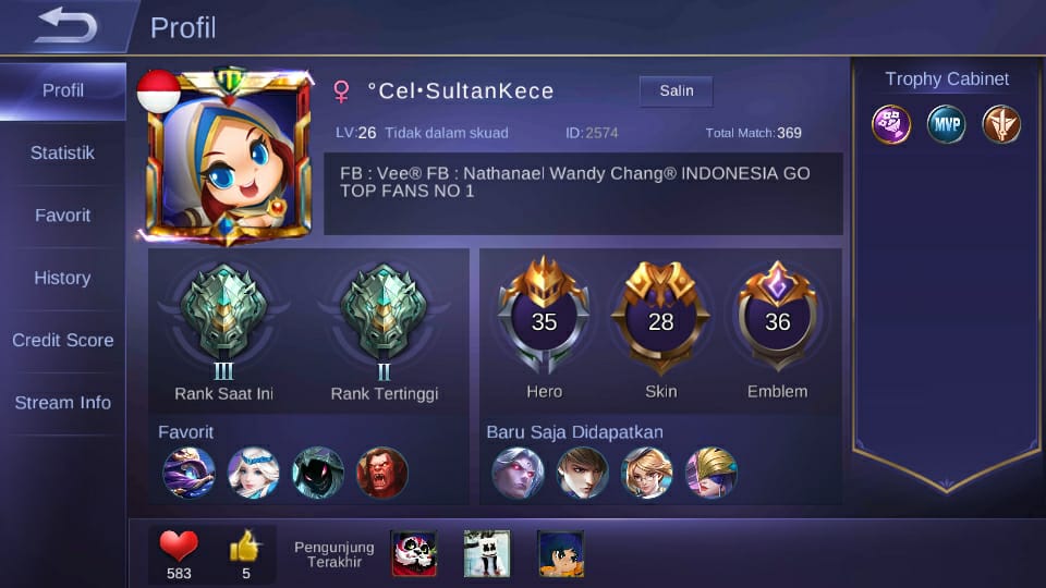 Sultan Mobile Legends Sultan Kece