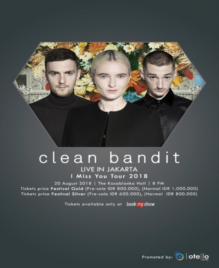 Clean Bandit Akan Tampil di Mall Kota Kasablanka Pada 20 Agustus mendatang