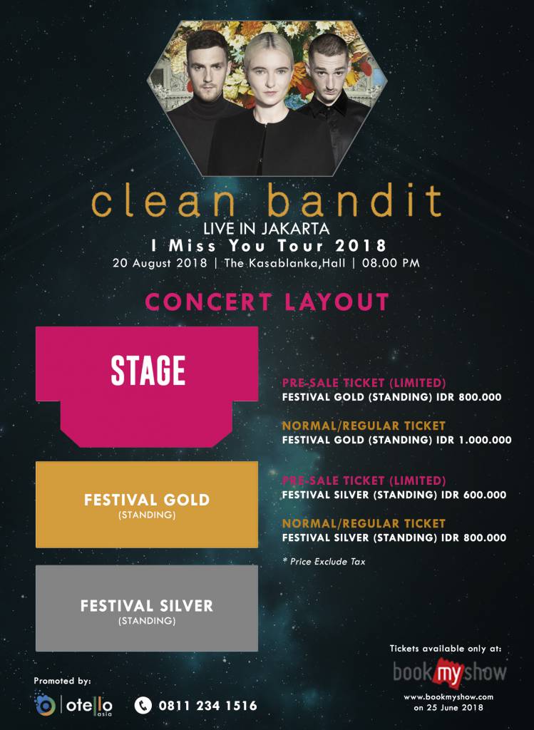 Clean Bandit 2018 CONCERT LAYOUT