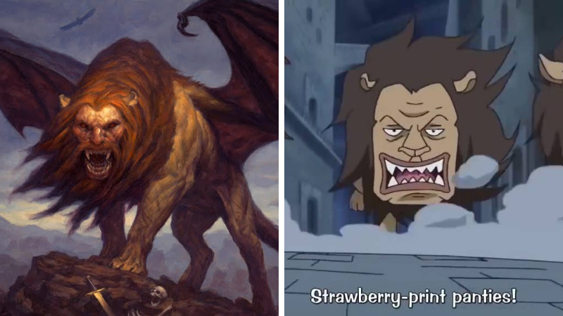 Manticore Mitologi One Piece