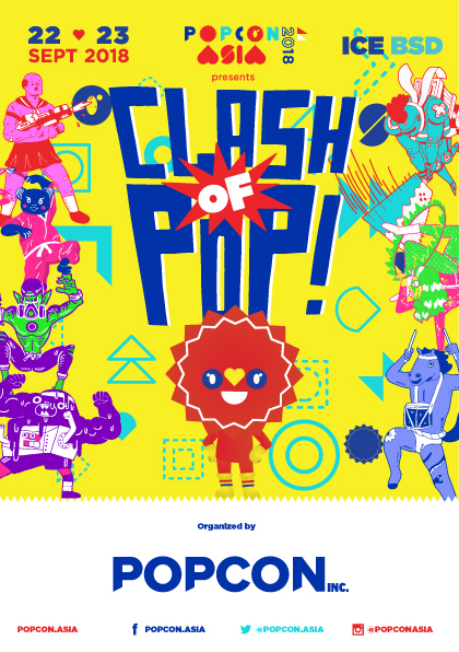 Poster POPCON Asia 2018 Desain Oleh Percolate Galactic