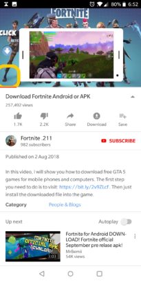 Fake Fortnite Android