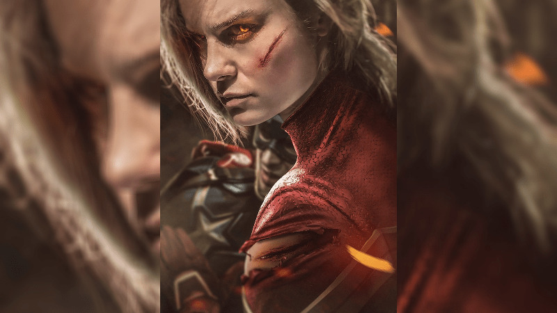 Sebuah Poster Buatan Penggemar Perlihatkan Captain Marvel yang Siap Bertarung dalam Avengers 4