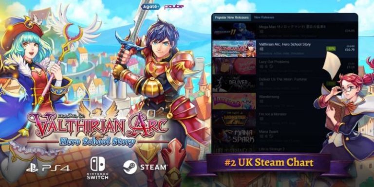 Valthirian Arc In UK Steam Chart