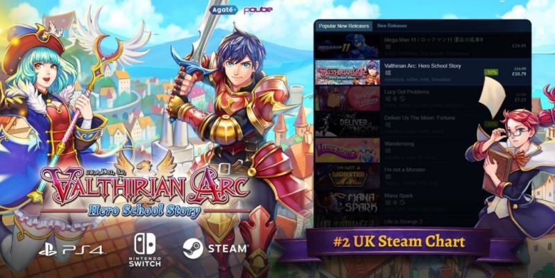 Valthirian Arc In UK Steam Chart