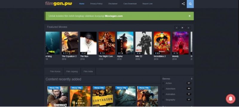 Situs Download Film Terbaru Filmgan