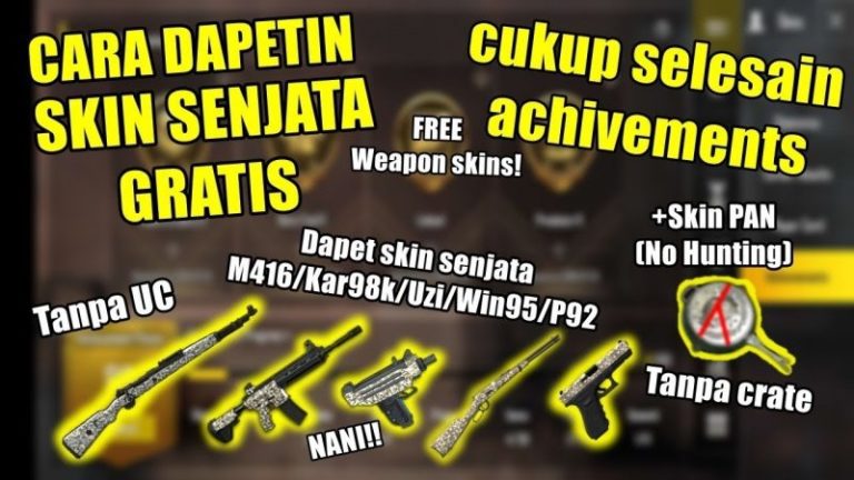 Begini Cara Mendapatkan Skin Senjata Gratis di PUBG Mobile Dengan Mudah!