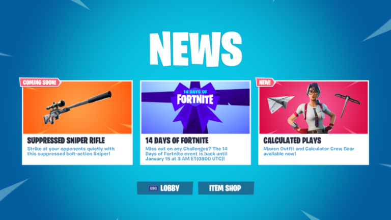 Fortnite Akan Tambahkan Senjata Baru di Update Berikutnya!