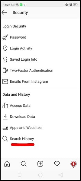Cara Hapus Riwayat Pencarian Instagram (1)