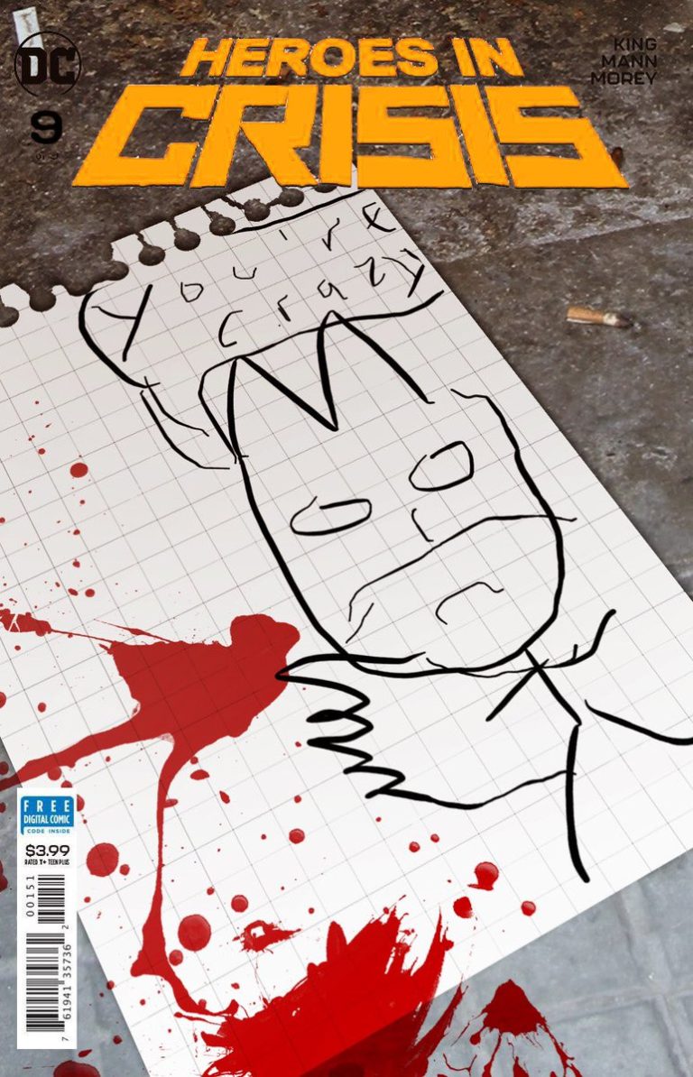 Tom King Bagikan Prank Cover untuk Heroes in Crisis #9