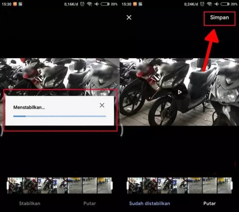 Bagaimana Cara Stabilkan Video Yang Goyang Di Android