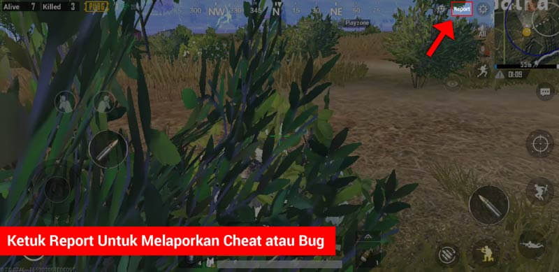 Cara Report Cheater Dan Bug Di Pubg Mobile (1)