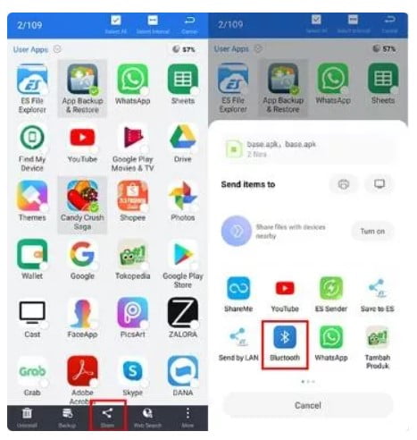 Cara Mudah Mengirim Aplikasi Android Lewat Bluetooth