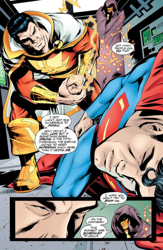 Shazam Kalahkan Superman Komik
