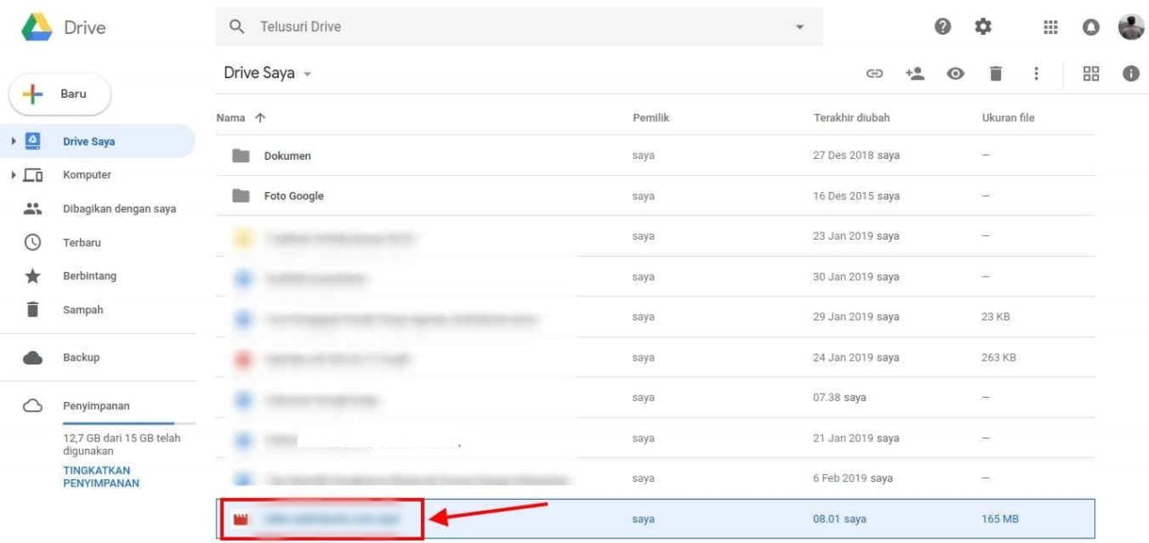 Cara memasukkan file ke link google drive