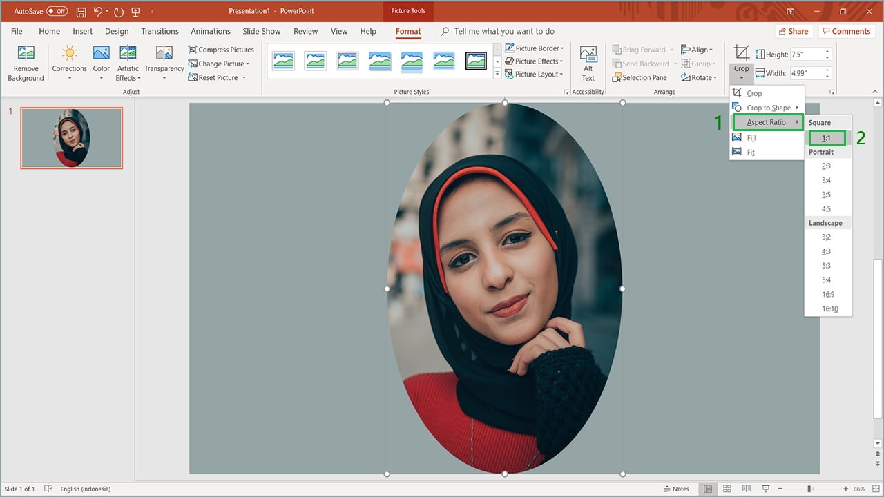 Cara Membuat Lingkaran Pada Foto Di Powerpoint (2)