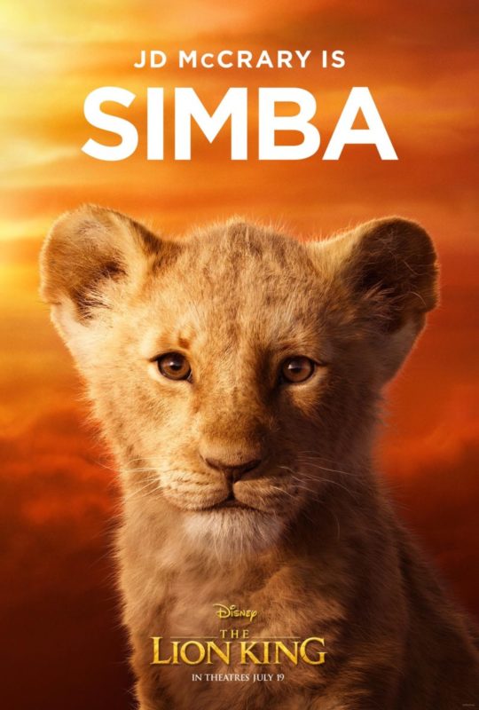 The Lion King (2019) Character Poster CR: Disney
