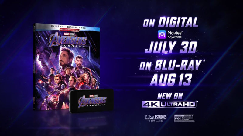 Avengers Endgame Blu Ray