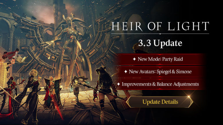 Update Baru Heir of Light Hadirkan Real-Time Party Raid