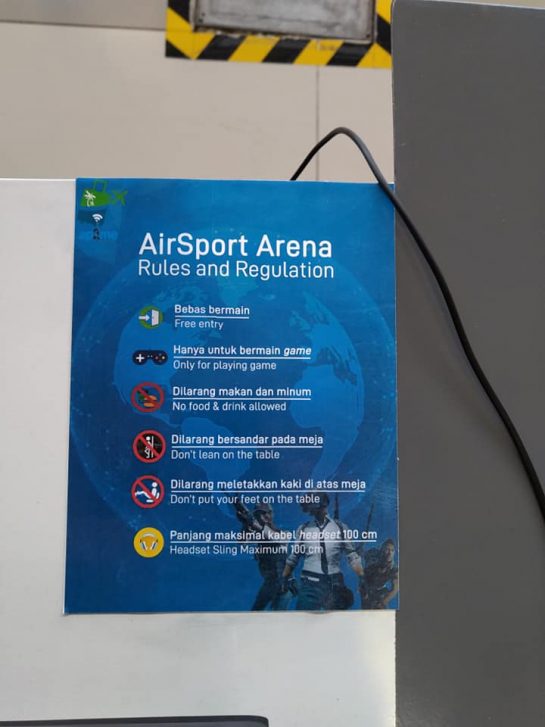 Airsport arena rules