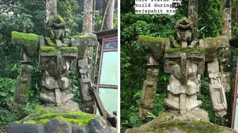Ditemukan Patung Mirip Gundam Exia dari Era Majapahit, Sultan Maniak Gundam?