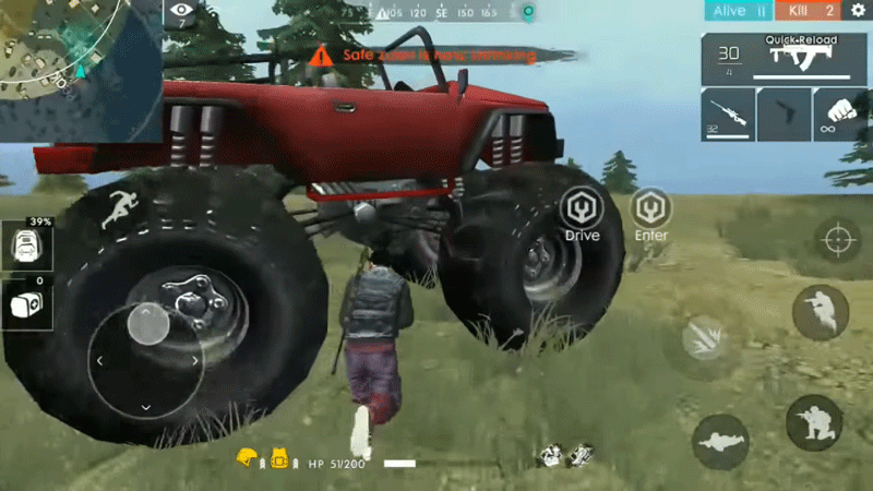 Mobil free fire terbaik 4