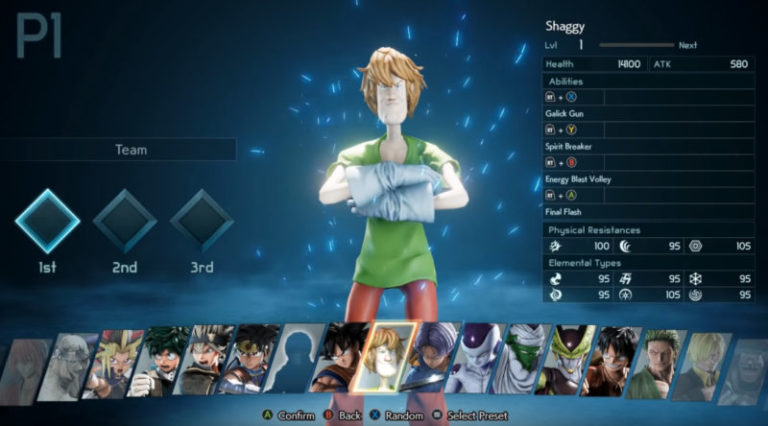 Shaggy jump force mod